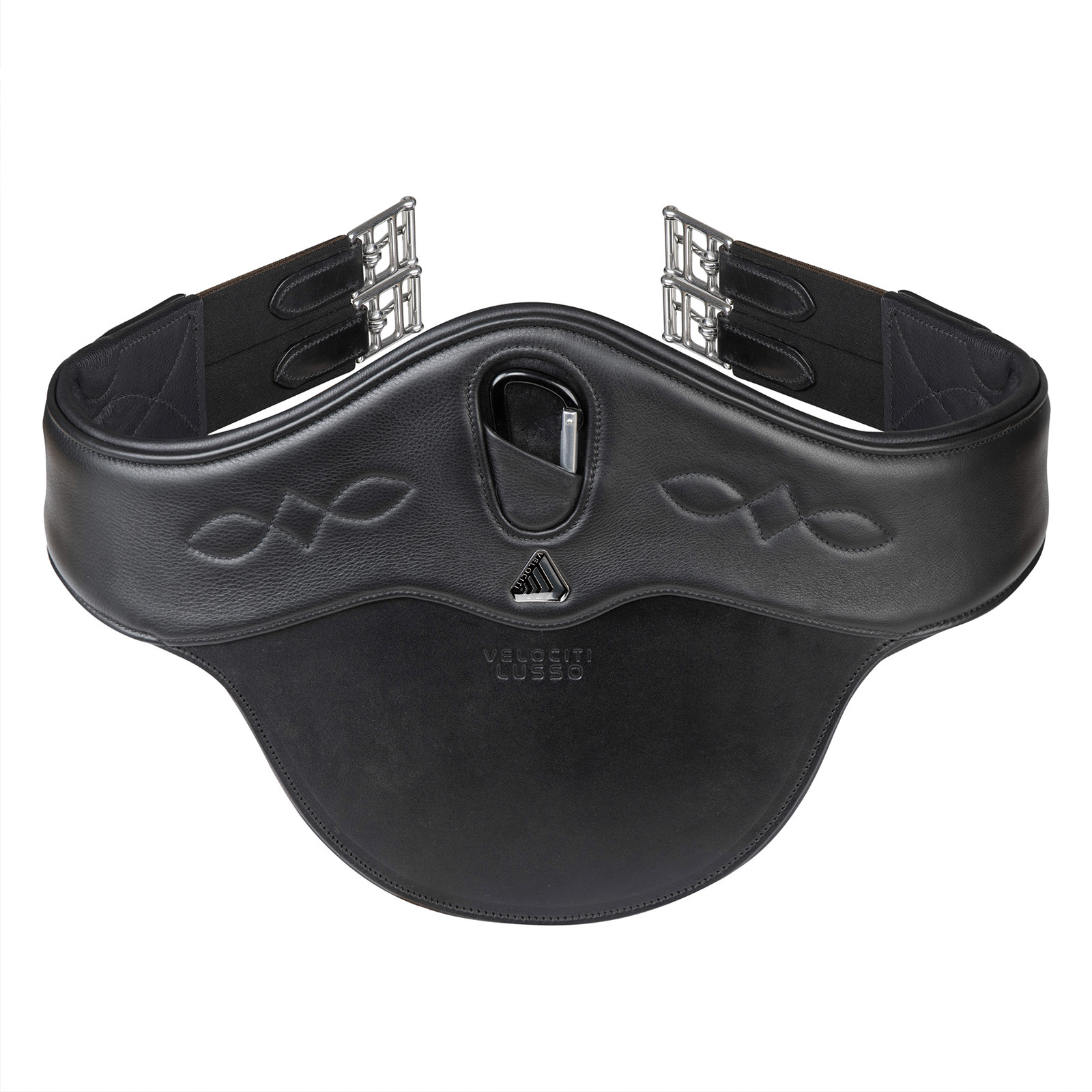 Подпруга с фартуком для лошади SHIRES LUSSIO Pro Luxe, 115, чёрный