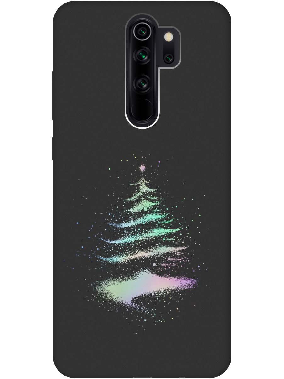 

Силиконовый чехол на Xiaomi Redmi Note 8 Pro с принтом "Елочка" матовый черный, Черный;серебристый, 721936341