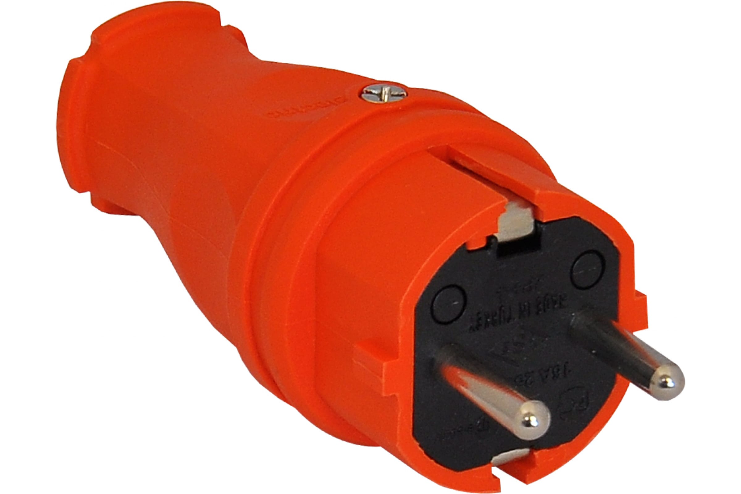 TP Electric Вилка силовая каучук прямая оранжевый 16A, 240В, IP44 3101-301-2300