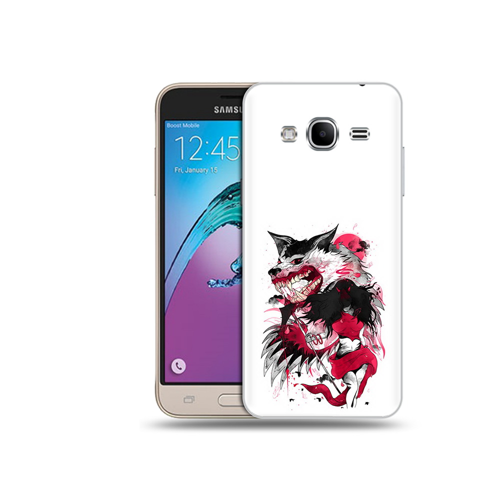 

Чехол MyPads Tocco для Samsung Galaxy J3 (2016) красная шапочка (PT29089.580.410), Прозрачный, Tocco