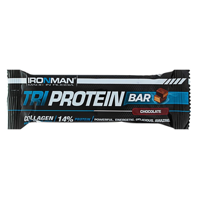 

Батончик Ironman TRI Protein Bar шоколад, тёмная глазурь, спортивное питание, 50 г