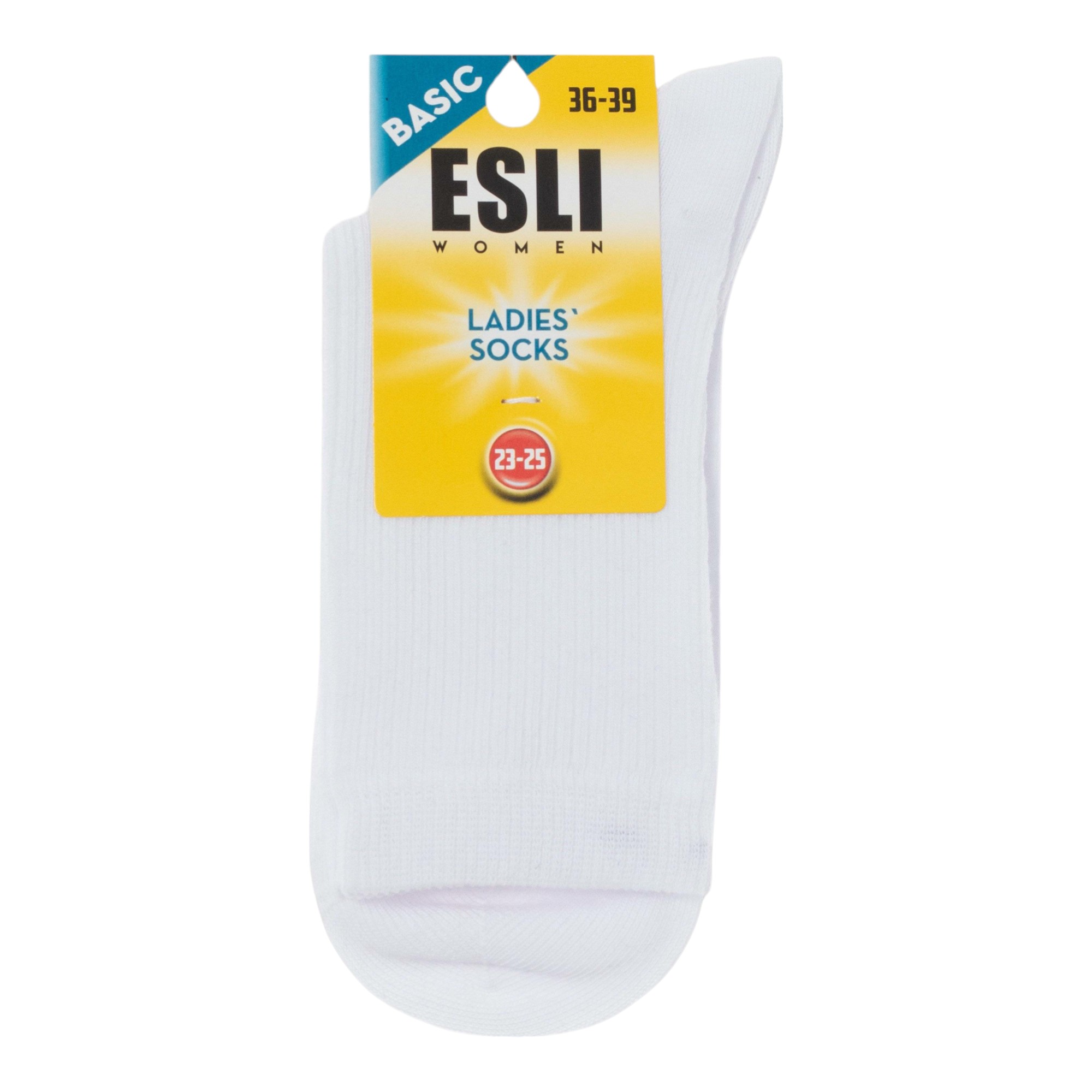 

Носки женские Esli белые 23-25, Белый
