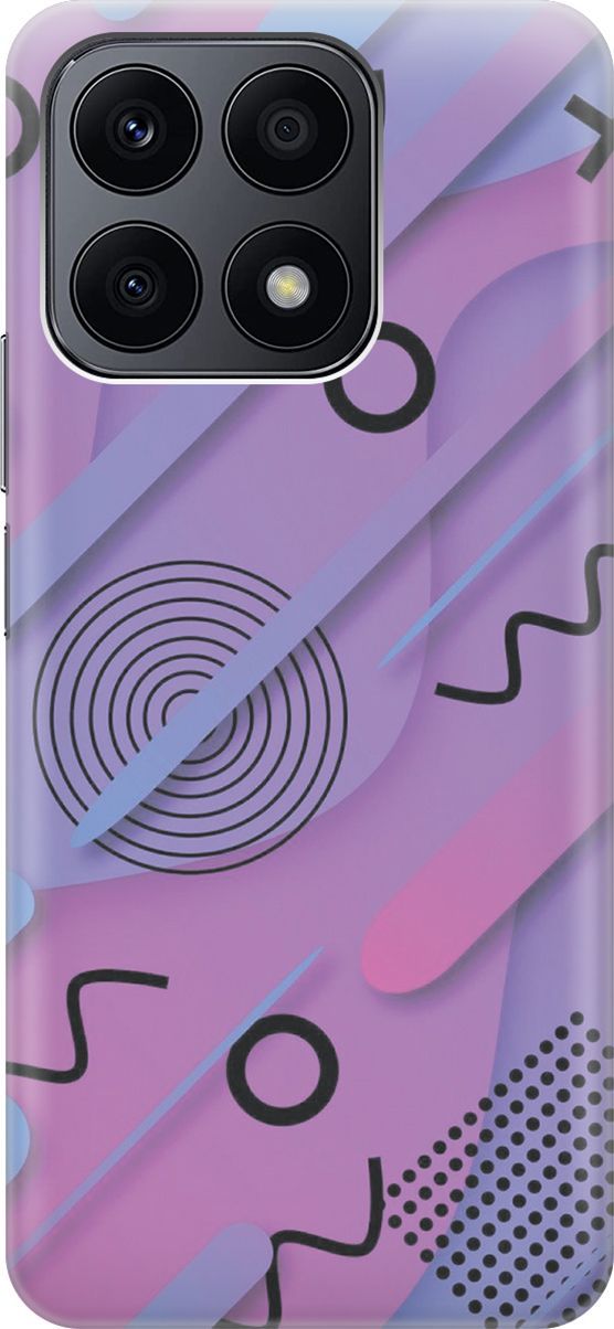 Силиконовый чехол на Honor X8a с эффектом блеска 