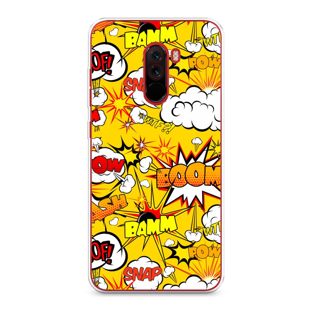 

Чехол на Xiaomi Pocophone F1 "Поп Арт эффекты", Желтый;белый;оранжевый, 34450-6