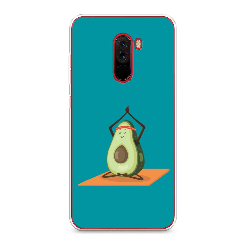 

Чехол на Xiaomi Pocophone F1 "Расслабься с авокадо", Голубой, 34450-6