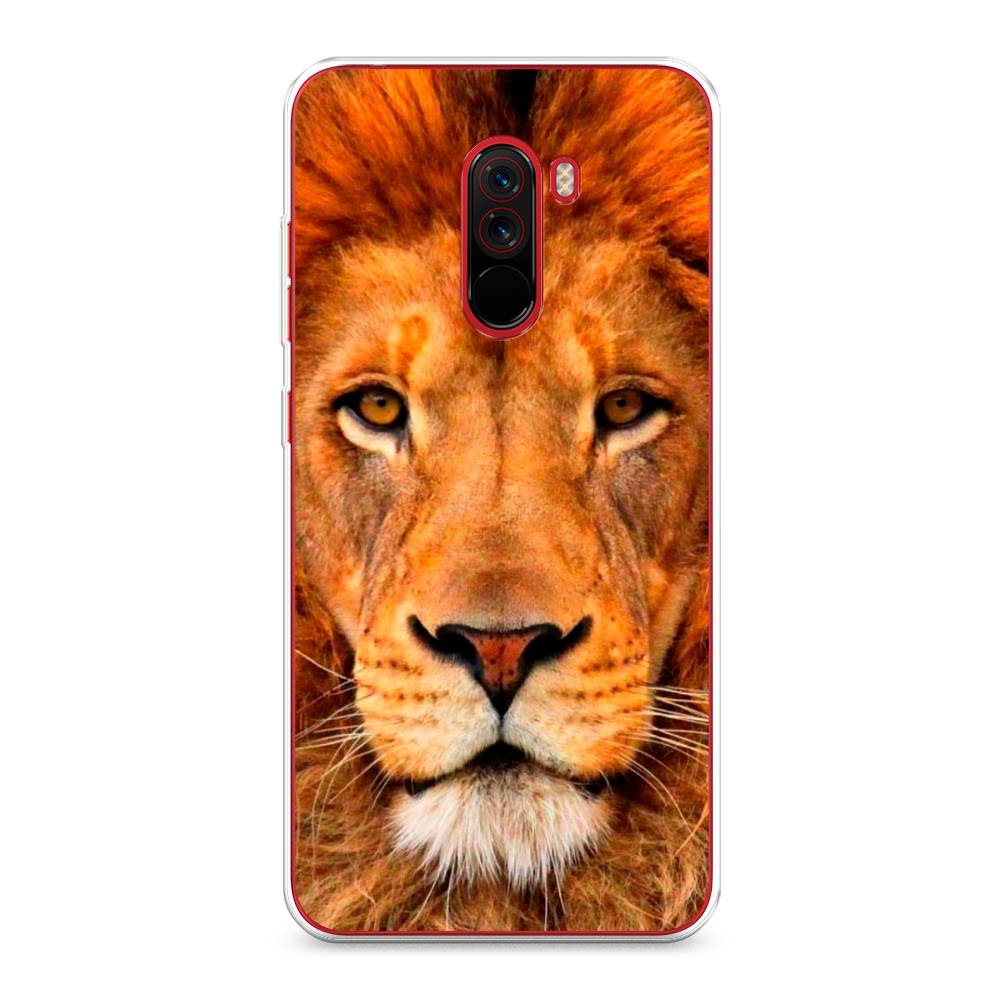 

Чехол на Xiaomi Pocophone F1 "Благородный лев", Оранжевый, 34450-1