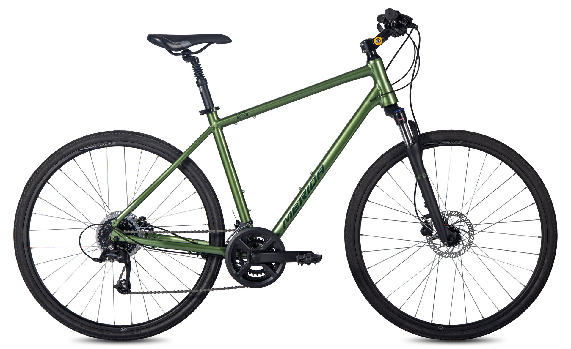 Велосипед Merida Crossway 50, рама: S (47cm), MattFogGreen/DarkGreen