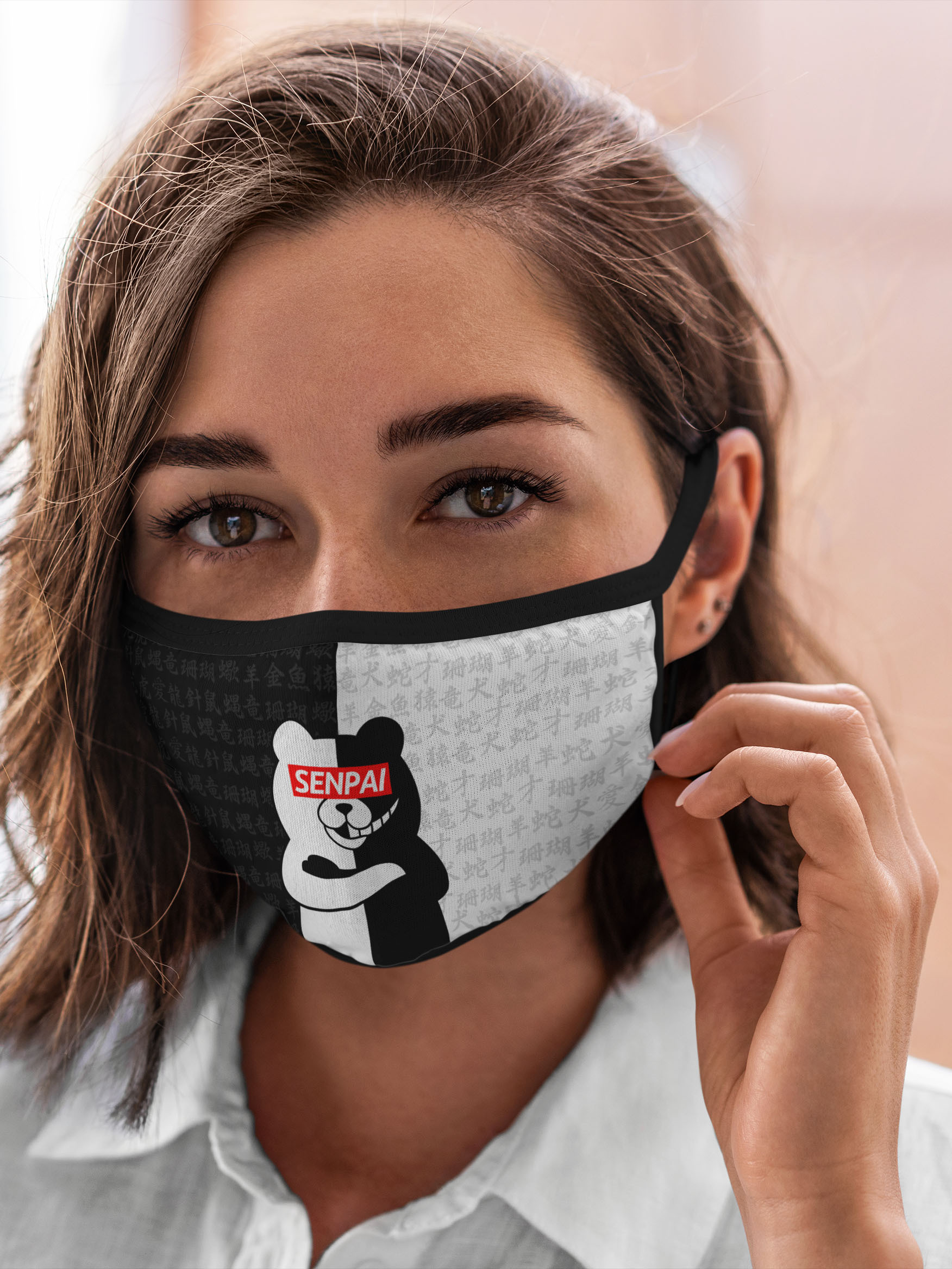 

Многоразовая маска унисекс Burnettie Danganronpa Monokuma Senpai, Danganronpa Monokuma Senpai