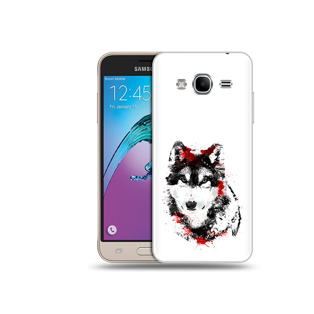 

Чехол MyPads Tocco для Samsung Galaxy J3 (2016) кровавый волк (PT29089.580.416), Прозрачный, Tocco