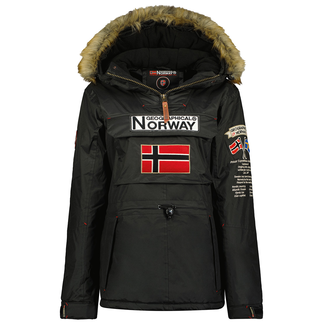 

Анорак мужской Geographical Norway WW3830F-GN черная 2XL, Черный, WW3830F-GN