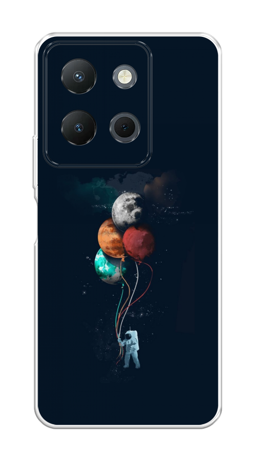 

Чехол на Vivo Y36 4G "Космонавт с шариками", Разноцветный, 269250-1