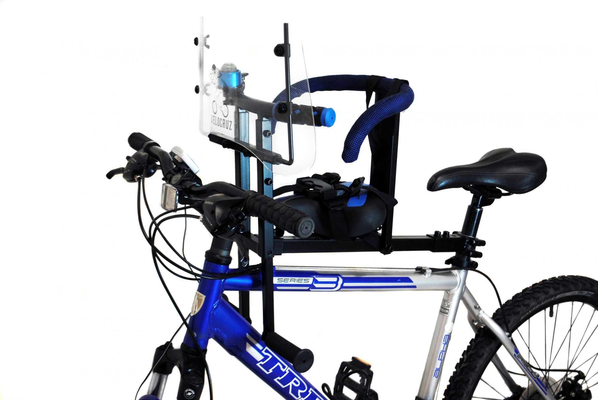 фото Детское велокресло velogruz, синее
