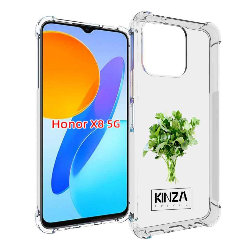 

Чехол MyPads Бренд Кинза для Honor X8 5G, Прозрачный, Tocco