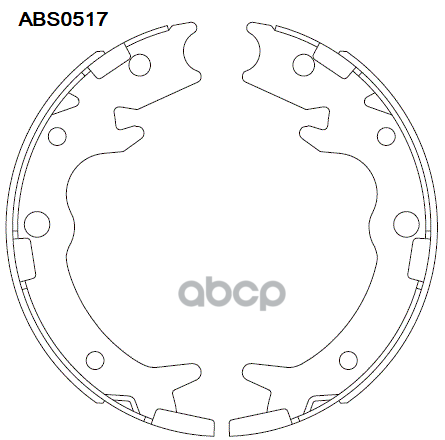 

Тормозные колодки ALLIED NIPPON задние барабанные ABS0517