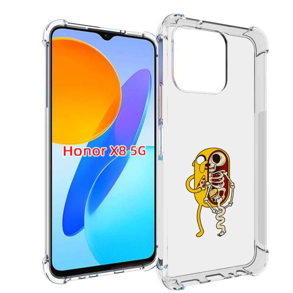 

Чехол MyPads Джейк скелет для Honor X8 5G, Прозрачный, Tocco