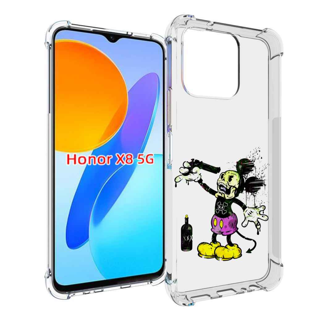 

Чехол MyPads Драг Микки для Honor X8 5G, Прозрачный, Tocco