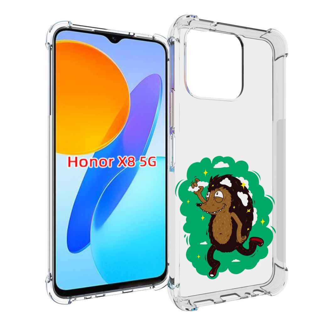 

Чехол MyPads Ежик в облаках для Honor X8 5G, Прозрачный, Tocco