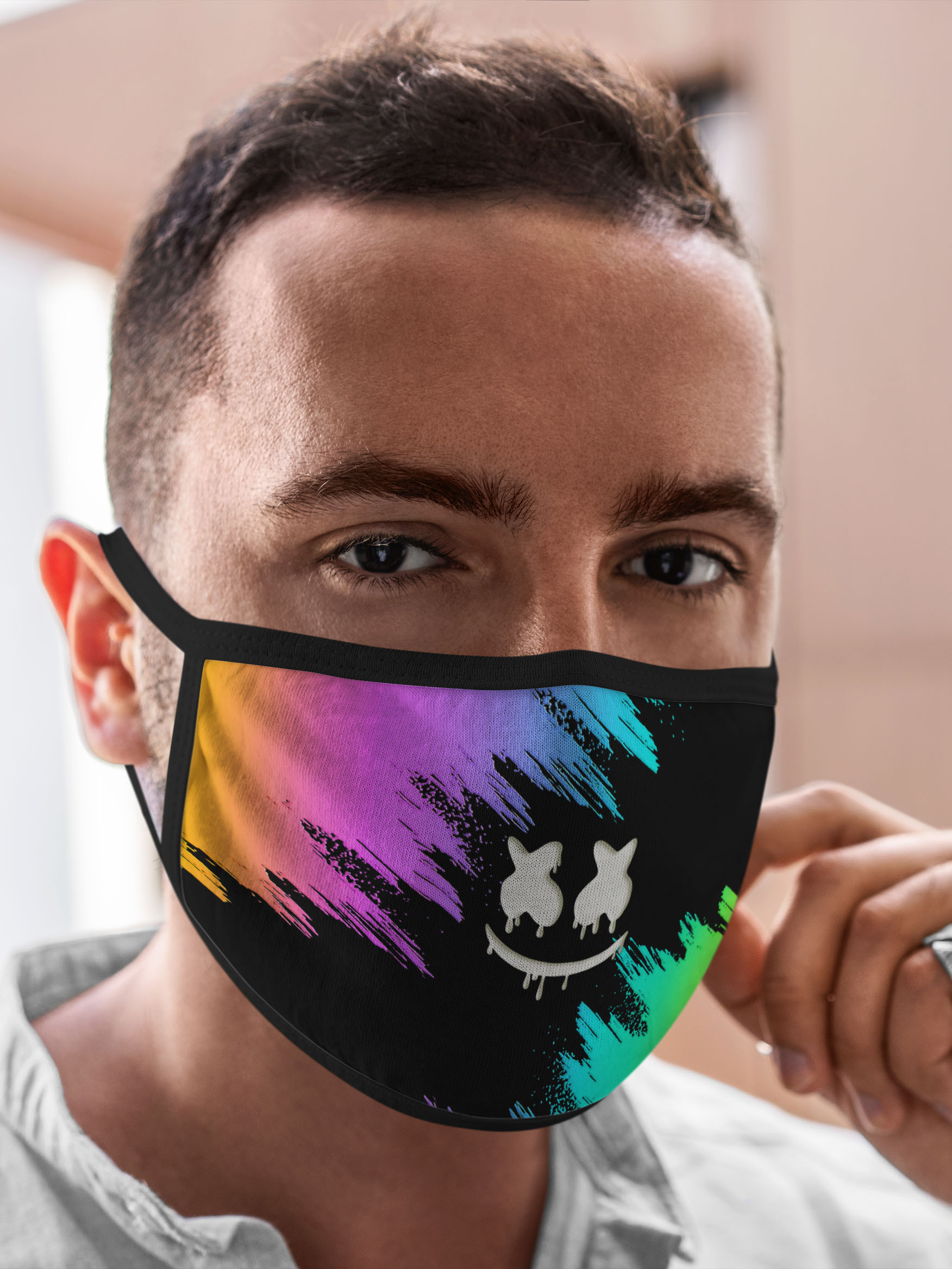

Многоразовая маска унисекс Burnettie Marshmello, Разноцветный, Marshmello