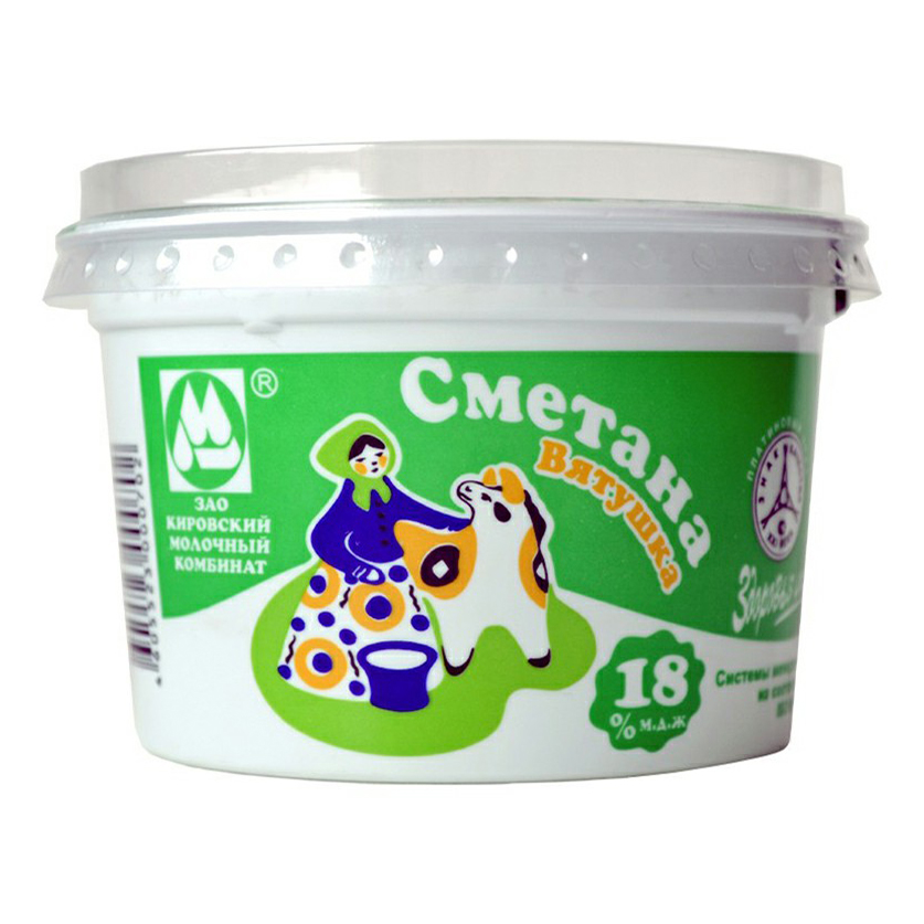 

Сметана Вятушка 18% 250 г