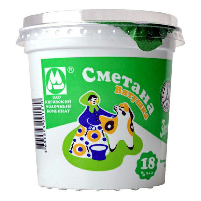 

Сметана Вятушка 18% 360 г