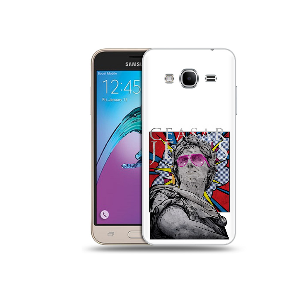 Чехол MyPads Tocco для Samsung Galaxy J3 (2016) крутая статуя свободы (PT29089.580.423)