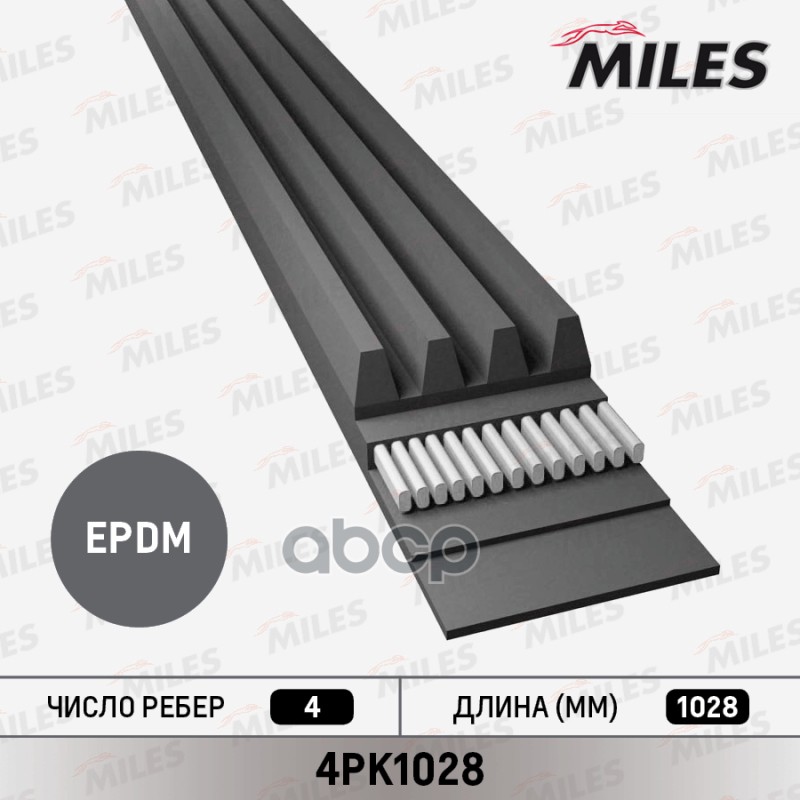 Ремень П/К Miles арт. 4PK1028