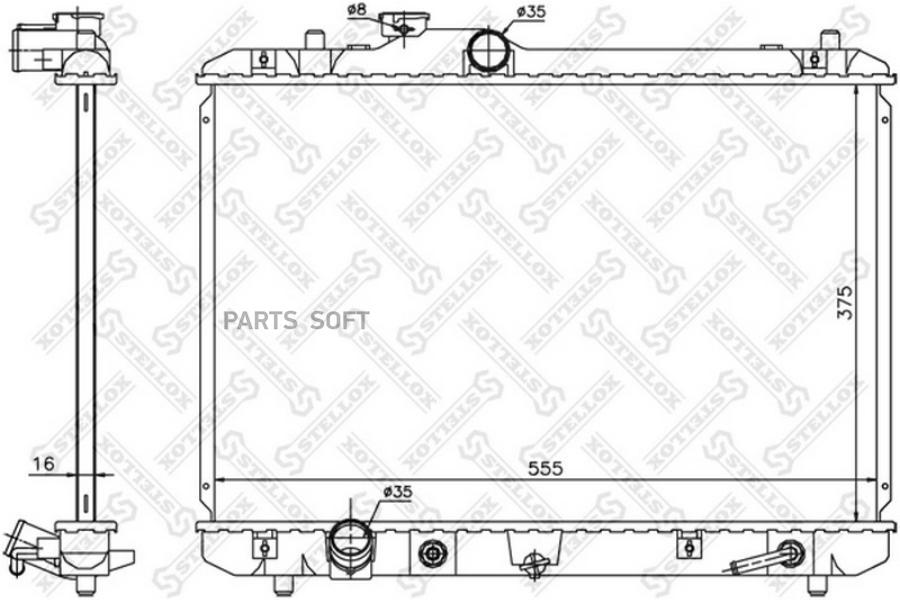 

10-25460-SX радиатор системы охлаждения АКПП Suzuki Swift 1.3-1.5i 16V 05>