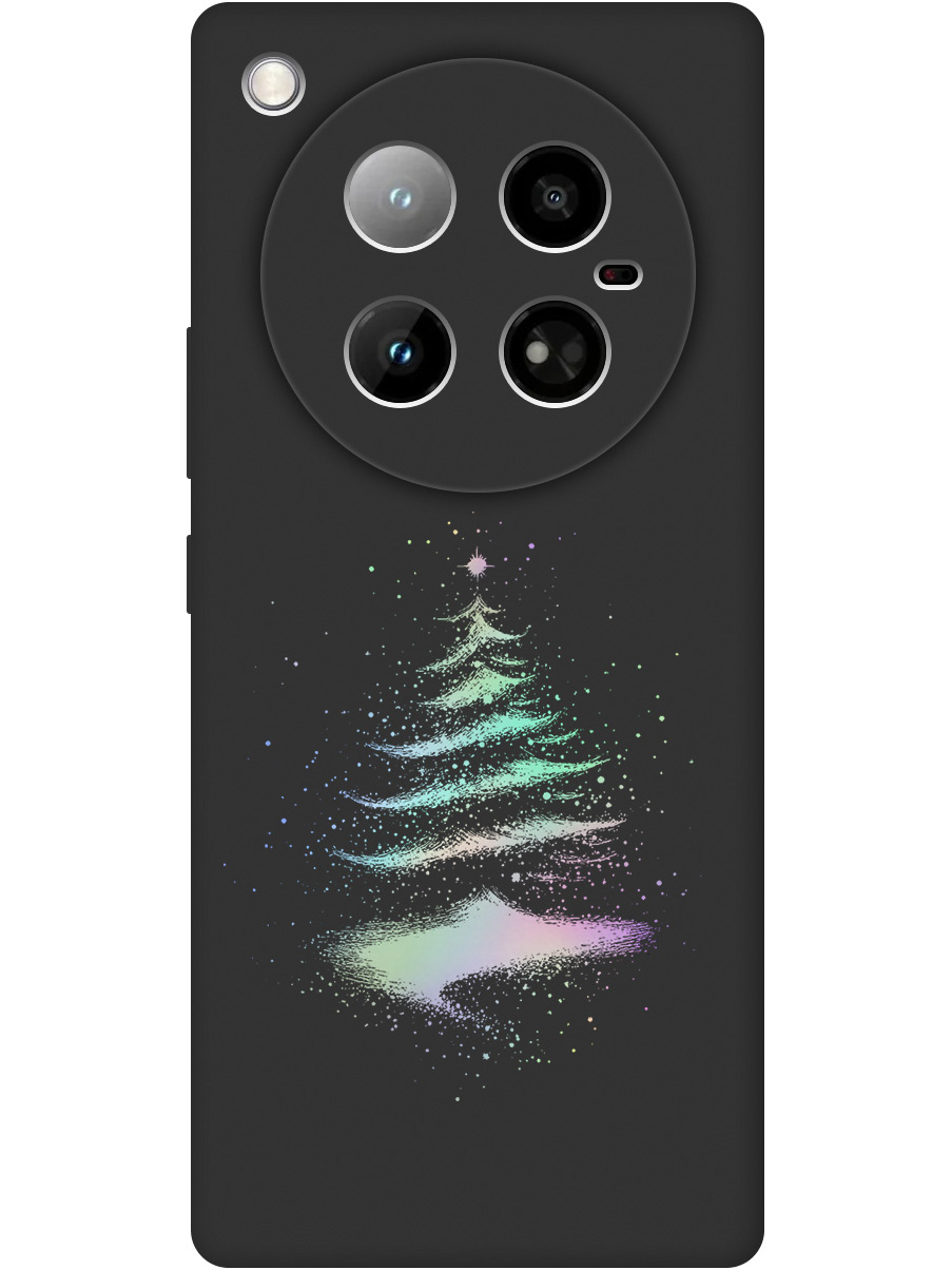 

Силиконовый чехол на Infinix Zero 40 4G с принтом "Елочка" матовый черный, Черный;серебристый, 786722341