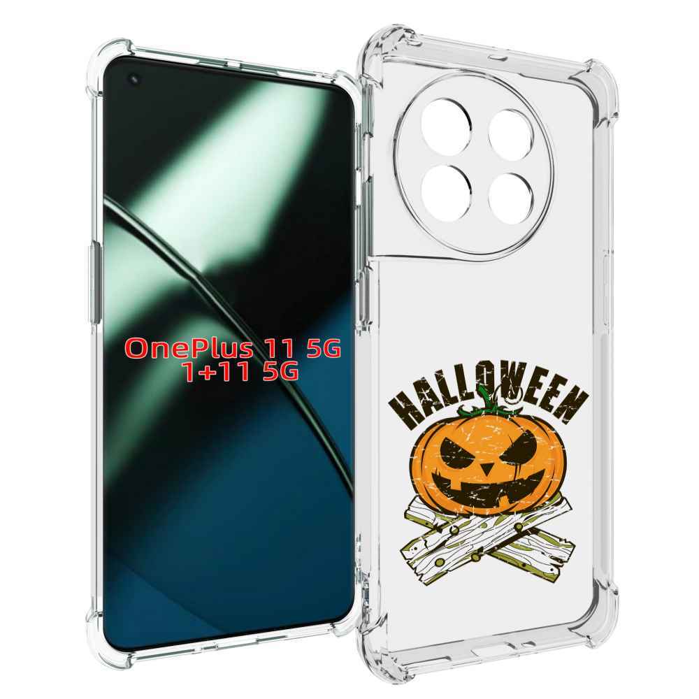 

Чехол MyPads Хэллоуин доски тыква для OnePlus 11, Прозрачный, Tocco