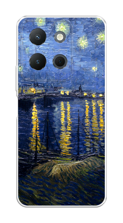 

Чехол на Vivo Y36 4G "Звездная ночь над Роной", Синий;желтый, 269250-1