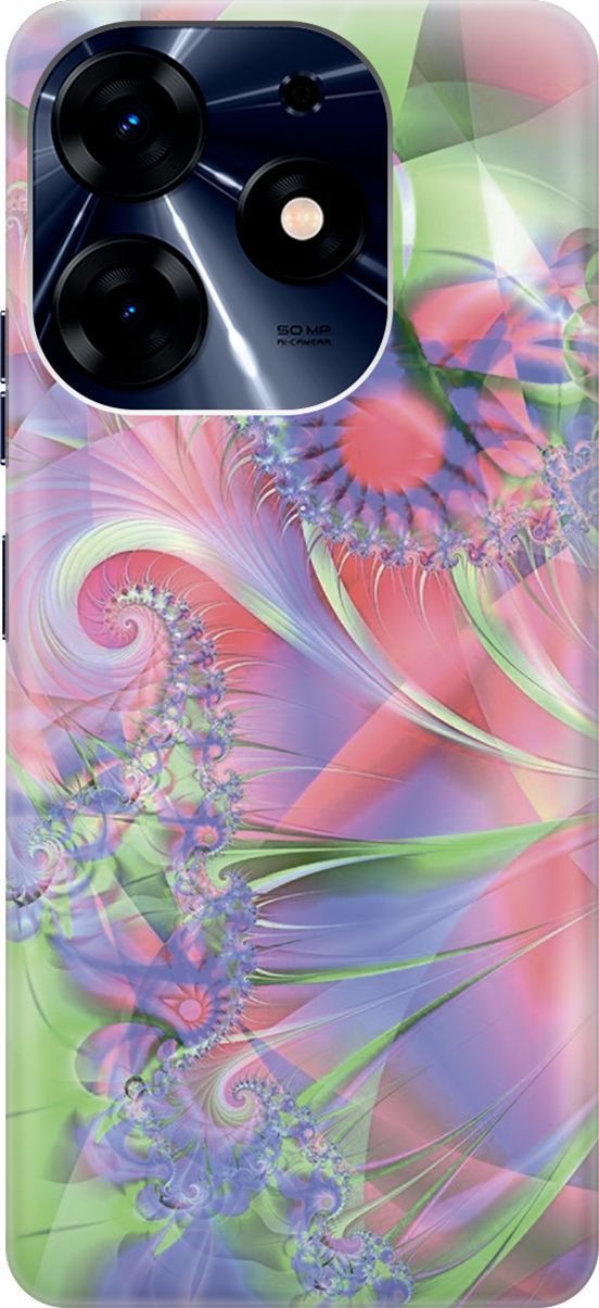 

Чехол на Tecno Spark 10 Pro "Красно-зеленая абстракция", Зеленый;красный, 159556