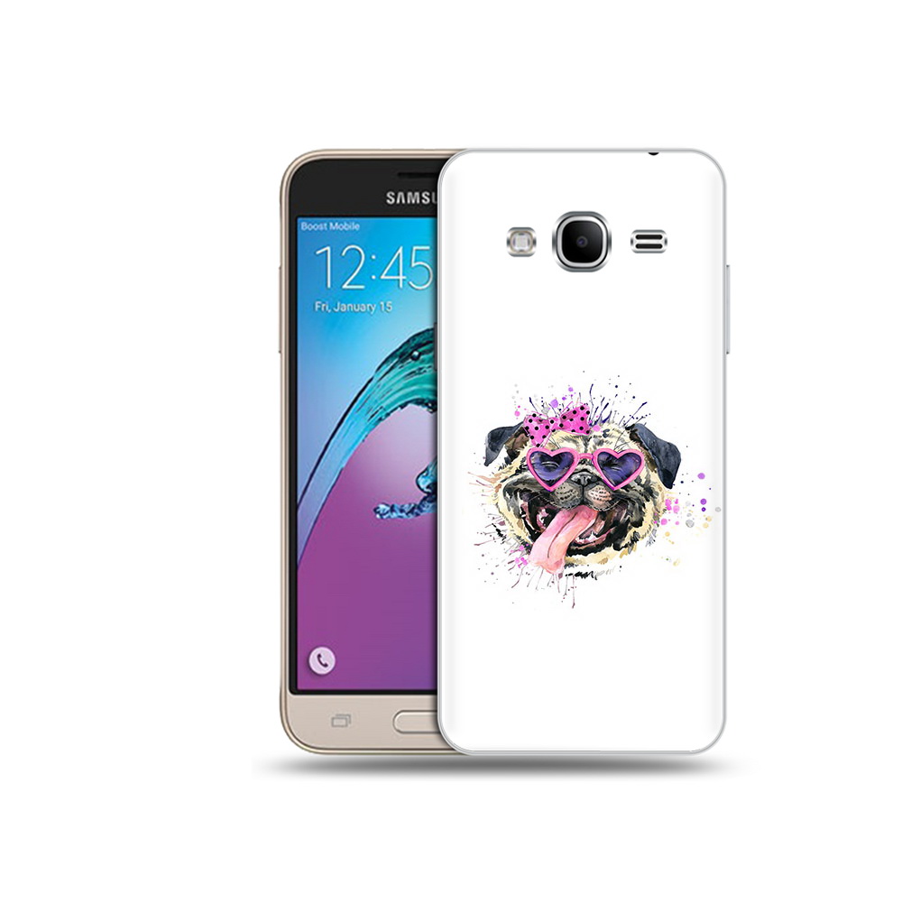 

Чехол MyPads Tocco для Samsung Galaxy J3 (2016) Веселая собака (PT29089.580.43), Прозрачный, Tocco