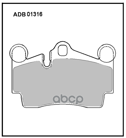 

Комплект тормозных колодок ALLIED NIPPON adb01316