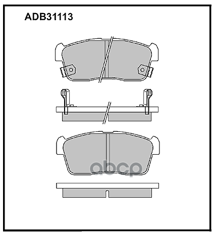 

Комплект тормозных колодок ALLIED NIPPON adb31113