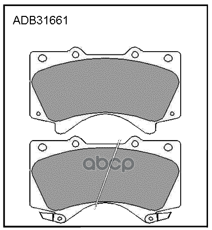 

Комплект тормозных колодок ALLIED NIPPON adb31661
