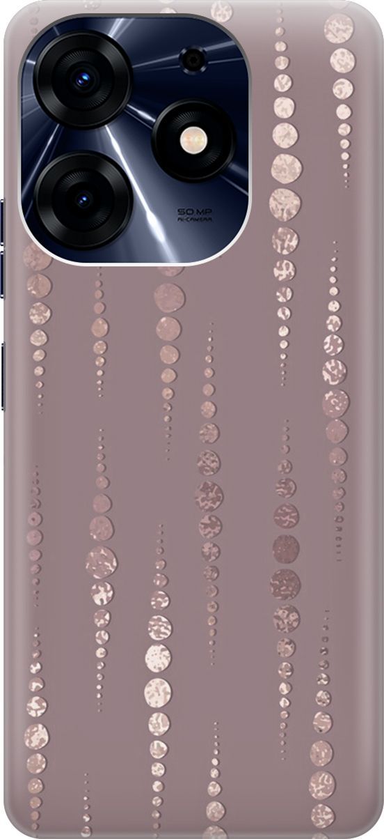 

Чехол на Tecno Spark 10 Pro "Монеты в розовых песках", Белый;розовый, 159556