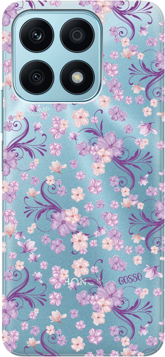 

Силиконовый чехол на Honor X8a с 3D принтом "Lilac Flowers" прозрачный, Прозрачный;фиолетовый, 158891