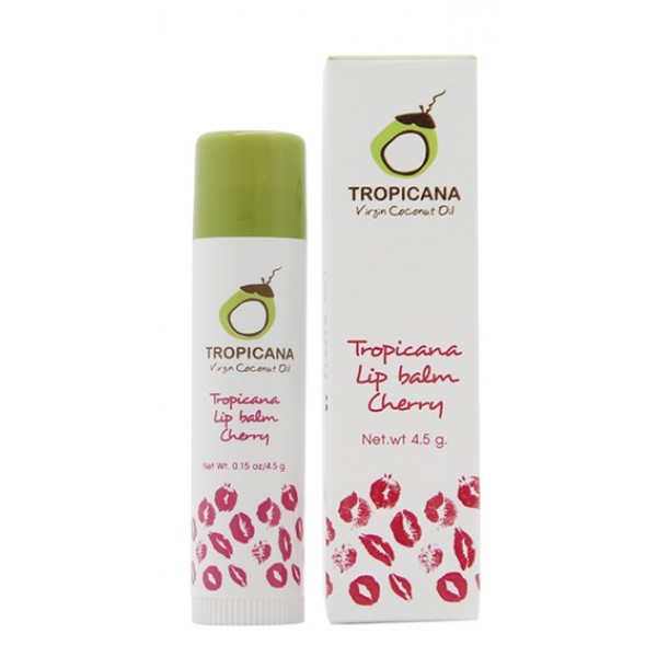 фото Бальзам для губ вишневый аромат tropicana lip balm cherry 4,5г