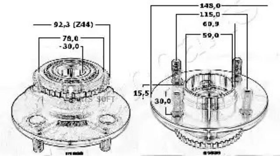 

JAPANPARTS Ступица JAPANPARTS kk21039