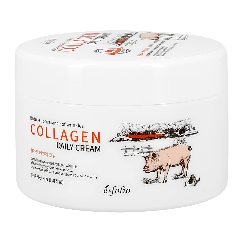 фото Крем для лица esfolio collagen с коллагеном 200 мл