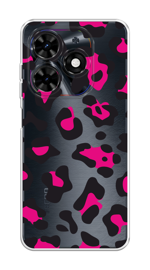 

Чехол на Tecno Spark Go 2024/Spark 20C "Pink cow spots", Черный;розовый, 304650-1