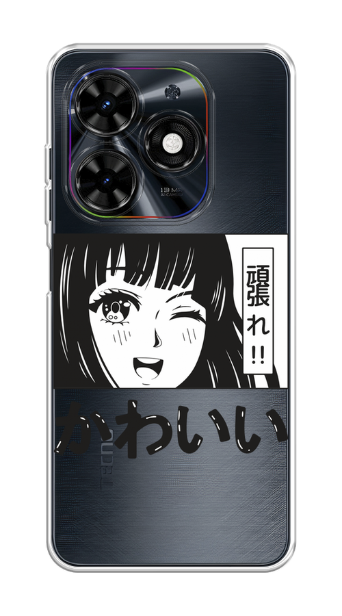 

Чехол на Tecno Spark Go 2024/Spark 20C "Cute anime girl", Черный;серый;прозрачный;белый, 304650-1