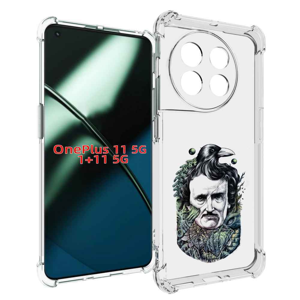 

Чехол MyPads Эдгар Аллан с вороном для OnePlus 11, Прозрачный, Tocco
