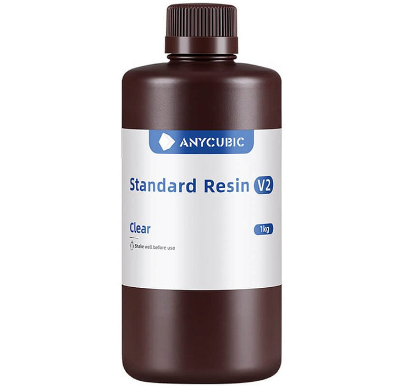 

Фотополимерная смола Anycubic Standard V2, прозрачная (1 кг), Прозрачный, Standard V2