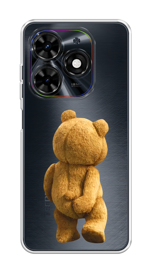 

Чехол на Tecno Spark Go 2024/Spark 20C "Медвежья спина", Коричневый;прозрачный, 304650-1