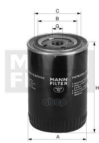 

Фильтр Масляный MANN-FILTER w6025