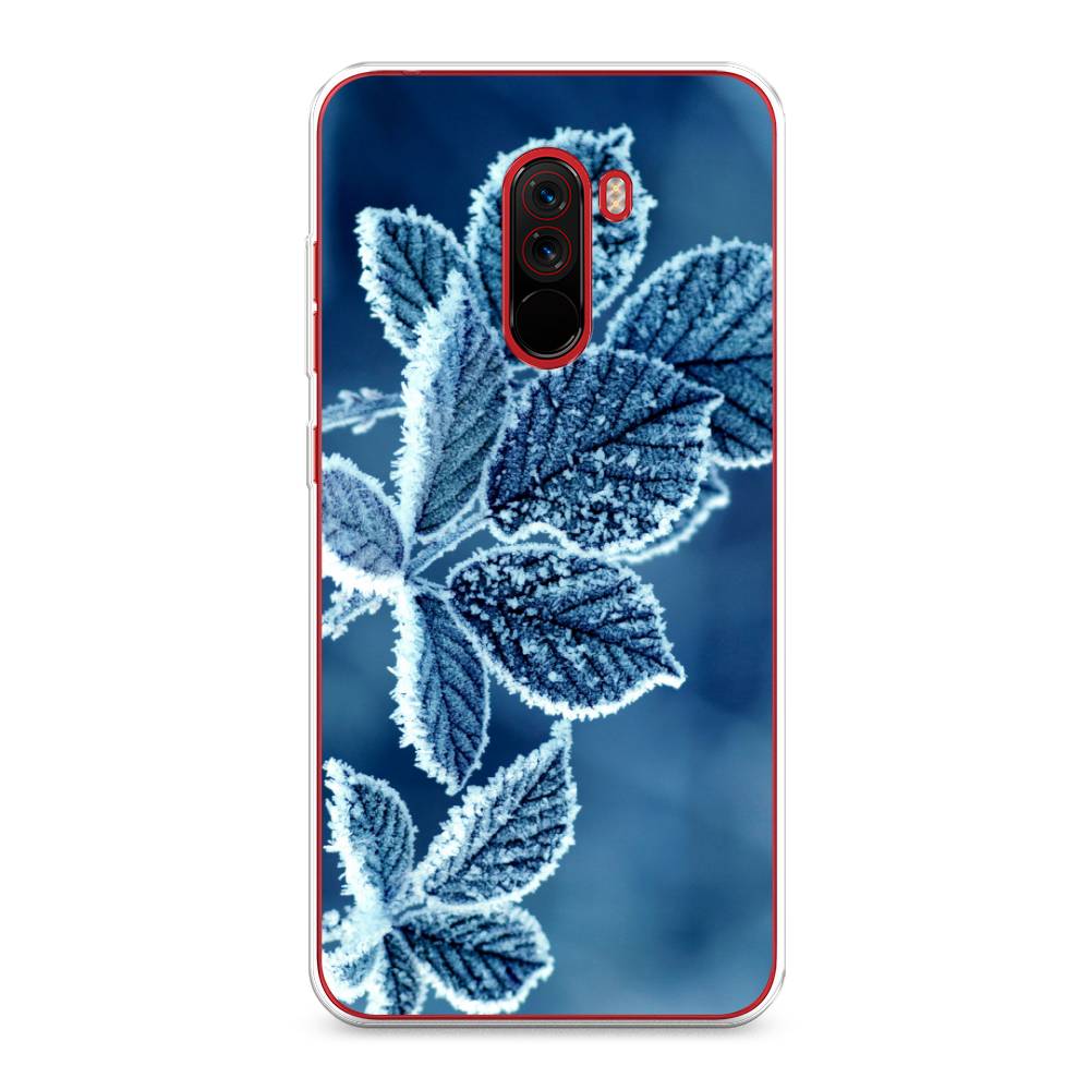 

Чехол на Xiaomi Pocophone F1 "Зима 6", Голубой;белый, 34450-2