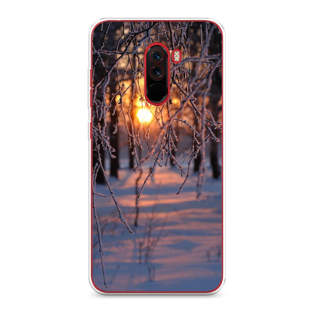 

Чехол на Xiaomi Pocophone F1 "Зима 7", Оранжевый;розовый;черный, 34450-2