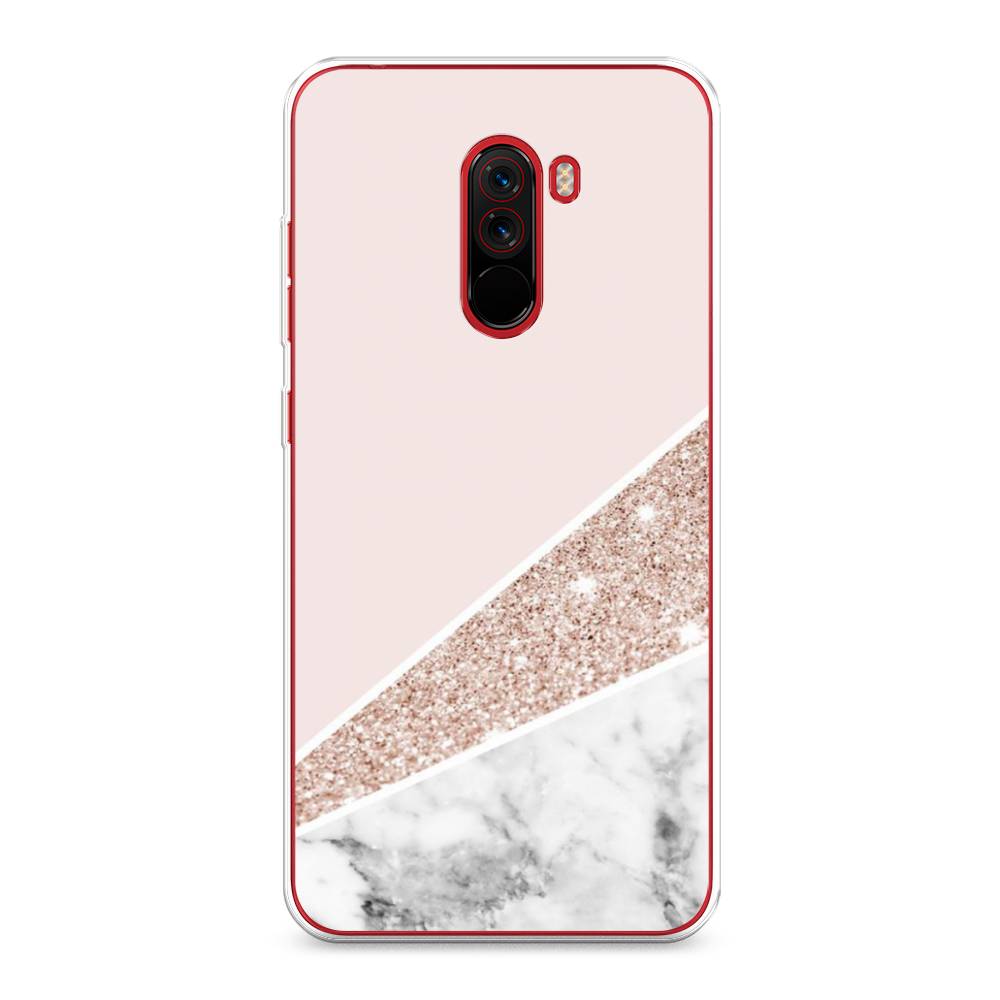 

Чехол на Xiaomi Pocophone F1 "Блестящий розовый мрамор", 34450-3