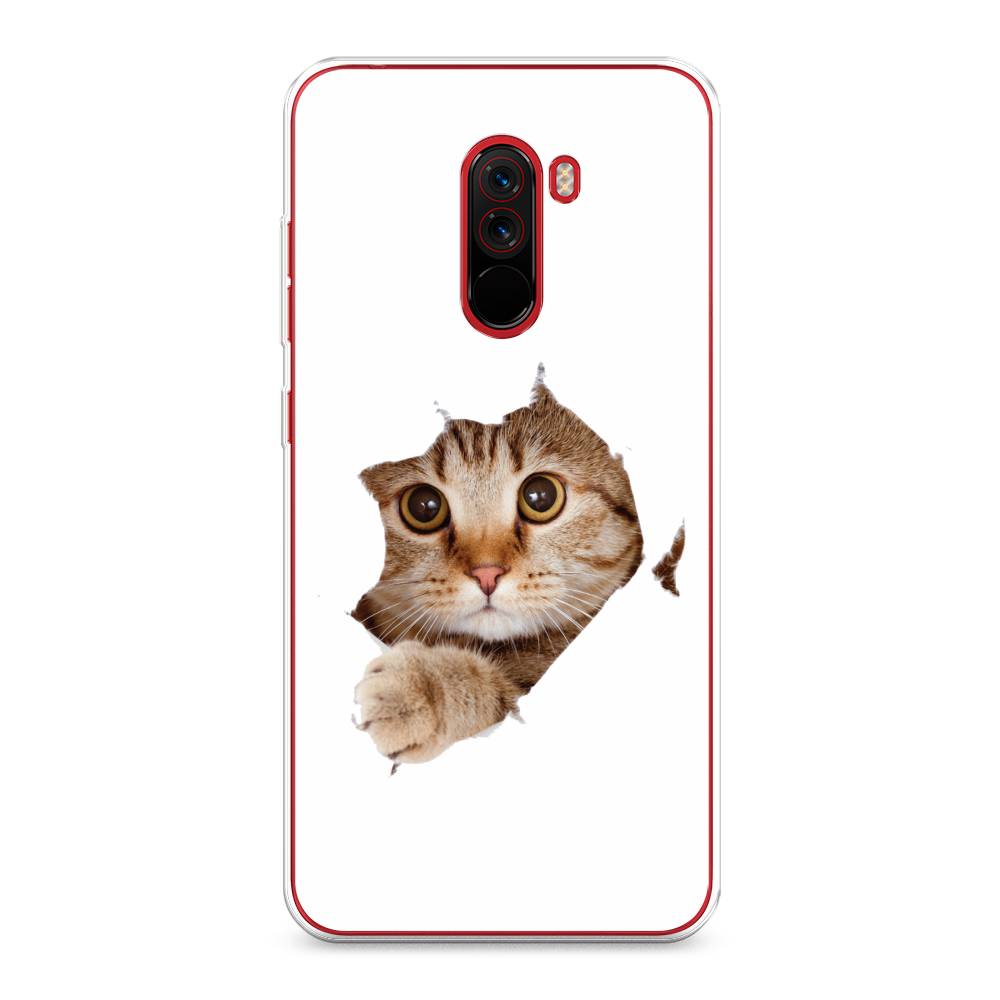 

Чехол на Xiaomi Pocophone F1 "Кот и бумага", Белый;коричневый, 34450-1